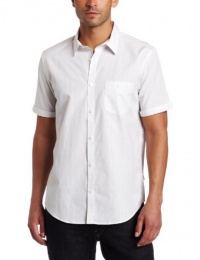 Calvin Klein Sportswear Men's Short Sleeve End On End Plaid Shirt Calvin Klein Sportswear Men's Short Sleeve End On End Plaid Shirt