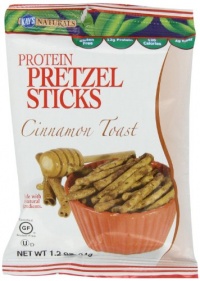 Kay's Naturals Protein Pretzel Sticks, Cinnamon Toast, 1.2 ounces (Pack of 6)