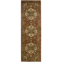 Nourison JA36 Jaipur Rectangle Hand Tufted Area Rug, 2.4 by 8-Feet, Red Nourison JA36 Jaipur Rectangle Hand Tufted Area Rug, 2.4 by 8-Feet, Red