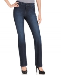 Look slim and sexy in straight-leg petite denim from Not Your Daughter's Jeans! A stretch fabric and a classic wash make these jeans an all-rounder! Look slim and sexy in straight-leg petite denim from Not Your Daughter's Jeans! A stretch fabric and a classic wash make these jeans an all-rounder!