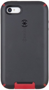 Speck Products CandyShell View Case for iPhone 4/4S - 1 Pack - Carrying Case - Retail Packaging - Black/Pomodoro