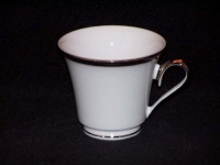 Lenox Solitaire White Platinum Banded Bone China Cup Lenox Solitaire White Platinum Banded Bone China Cup