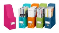 Whitmor 6754-372-5 Plastic Magazine Organizers, Set of 5, Assorted colors Whitmor 6754-372-5 Plastic Magazine Organizers, Set of 5, Assorted colors