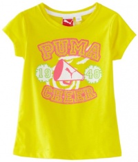 Puma - Kids Girls 2-6X Little Puma Sports Tee, Yellow, 5 Puma - Kids Girls 2-6X Little Puma Sports Tee, Yellow, 5