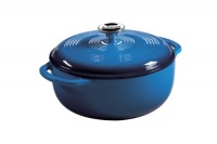 Lodge Color EC4D33 Enameled Cast Iron Dutch Oven, Caribbean Blue, 4.5-Quart Lodge Color EC4D33 Enameled Cast Iron Dutch Oven, Caribbean Blue, 4.5-Quart