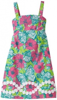 Lilly Pulitzer Girls 7-16 Carolina Dress, New Green Bloomin Cacoonin, 16 Lilly Pulitzer Girls 7-16 Carolina Dress, New Green Bloomin Cacoonin, 16