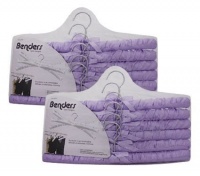 Benders Satin Covered Hangers- Set of 12- Lavender Benders Satin Covered Hangers- Set of 12- Lavender