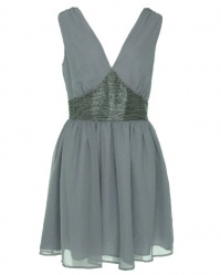 GUESS Women's Beaded Waistband Dress GUESS Women's Beaded Waistband Dress