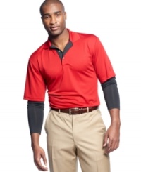 You're swing isn't the only thing that will get noticed on the green when you're sporting this golf polo shirt from Champions Tour. You're swing isn't the only thing that will get noticed on the green when you're sporting this golf polo shirt from Champions Tour.