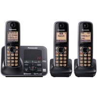 Panasonic KX-TG7623B DECT 6.0 Link-to-Cell via Bluetooth Cordless Phone, Black, 3 Handsets Panasonic KX-TG7623B DECT 6.0 Link-to-Cell via Bluetooth Cordless Phone, Black, 3 Handsets