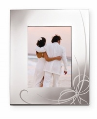 The luminous, ribbon-like motif of the Belle Boulevard collection nestles at the corner of this picture frame. Timeless and elegant, it's the perfect way to memorialize your finest moments. The luminous, ribbon-like motif of the Belle Boulevard collection nestles at the corner of this picture frame. Timeless and elegant, it's the perfect way to memorialize your finest moments.