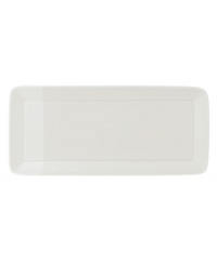White dinnerware that's perfect for every day. The 1815 tray from Royal Doulton features sturdy porcelain streaked white on white for serene, understated style. White dinnerware that's perfect for every day. The 1815 tray from Royal Doulton features sturdy porcelain streaked white on white for serene, understated style.