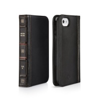 Twelve South BookBook for iPhone 5/5s - Vintage leather iPhone case and wallet (classic black)