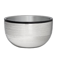 Putting a glamorous spin on cocktail hour, Vera Wang's Debonair nut bowl is a sleek, art deco-inspired piece featuring ribbed stainless steel and slick black enamel. Putting a glamorous spin on cocktail hour, Vera Wang's Debonair nut bowl is a sleek, art deco-inspired piece featuring ribbed stainless steel and slick black enamel.