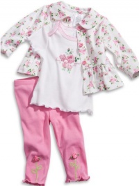 GUESS Kids Girls Baby Girl Print Jacket, Tee and Leggings, PRINT (3/6M) GUESS Kids Girls Baby Girl Print Jacket, Tee and Leggings, PRINT (3/6M)