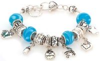 Royal Diamond Oriana Mom Fashion Designer Baby Mother Charm Light Blue Bracelet Royal Diamond Oriana Mom Fashion Designer Baby Mother Charm Light Blue Bracelet