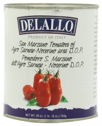 DeLallo Imported San Marzano Whole Peeled Tomatoes, 28-Ounce Cans (Pack of 6) DeLallo Imported San Marzano Whole Peeled Tomatoes, 28-Ounce Cans (Pack of 6)