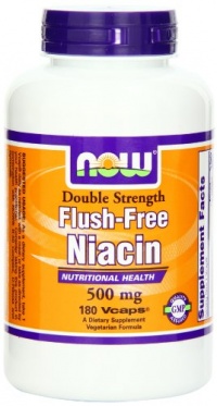 Now Foods Flush Free Niacin 500mg, Veg-Capsules, 180-Count Now Foods Flush Free Niacin 500mg, Veg-Capsules, 180-Count