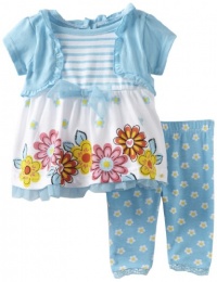 Young Hearts Baby-girls Infant 2 Piece Knit Shirt And Pant, Blue, 18 Months Young Hearts Baby-girls Infant 2 Piece Knit Shirt And Pant, Blue, 18 Months