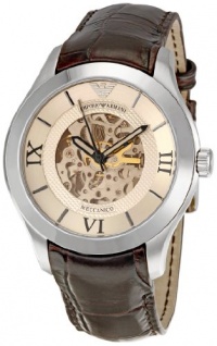 Emporio Armani Men's AR4646 Meccanico Beige Dial Watch Emporio Armani Men's AR4646 Meccanico Beige Dial Watch