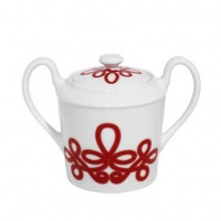 Haviland Brandebourg Red Creamer 5 oz Haviland Brandebourg Red Creamer 5 oz