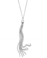 Take on the tassel trend! Giani Bernini's of-the-moment style is crafted from fine strands of sterling silver. Approximate length: 16 inches. Approximate drop: 2 inches. Take on the tassel trend! Giani Bernini's of-the-moment style is crafted from fine strands of sterling silver. Approximate length: 16 inches. Approximate drop: 2 inches.