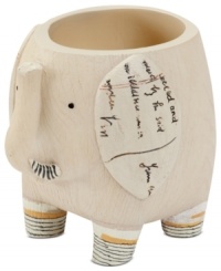 Fun and functional, this playful tumbler features a whimsical elephant ready to take any space on a stylishly silly safari. Fun and functional, this playful tumbler features a whimsical elephant ready to take any space on a stylishly silly safari.