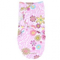 Summer Infant SwaddleMe, Zebra Floral, Small/Medium Summer Infant SwaddleMe, Zebra Floral, Small/Medium