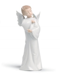 Strong in stature, this little angel offers peace, comfort and security to anyone in need. Handmade in Spain of pure porcelain. Strong in stature, this little angel offers peace, comfort and security to anyone in need. Handmade in Spain of pure porcelain.