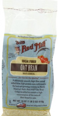 Bob's Red Mill Oat Bran Cereal, 18-Ounce (Pack of 4) Bob's Red Mill Oat Bran Cereal, 18-Ounce (Pack of 4)