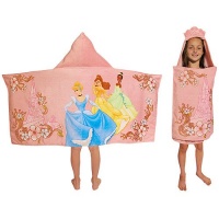Disney Princess Hooded Towel for Bath, Pool, or Beach - Cinderella, Belle, Tiana - 23x51 Inches Disney Princess Hooded Towel for Bath, Pool, or Beach - Cinderella, Belle, Tiana - 23x51 Inches