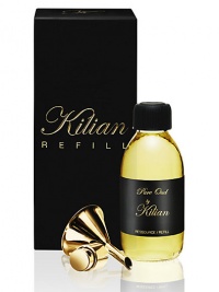 From the Arabian Nights collection. Pure Oud by Kilian was not composed as a literal translation of the oud oil in its purest form. Instead, it was composed as a contemporary interpretation of oud, for those who appreciate and value the richness of the fragrance note itself. In order to create this interpretation, the oud's oil has been layered with other essential oils such as cypriol oil, gaiac wood oil, copahu balm and saffron oil. From the Arabian Nights collection. Pure Oud by Kilian was not composed as a literal translation of the oud oil in its purest form. Instead, it was composed as a contemporary interpretation of oud, for those who appreciate and value the richness of the fragrance note itself. In order to create this interpretation, the oud's oil has been layered with other essential oils such as cypriol oil, gaiac wood oil, copahu balm and saffron oil.
