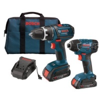 Bosch CLPK232-181 18-Volt Lithium-Ion 2-Tool Combo Kit with 1/2-Inch Compact Tough Drill/Driver, Impact Driver, 2 Batteries, Charger and Case Bosch CLPK232-181 18-Volt Lithium-Ion 2-Tool Combo Kit with 1/2-Inch Compact Tough Drill/Driver, Impact Driver, 2 Batteries, Charger and Case