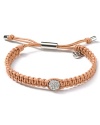 Tie on bold style with this wrap bracelet from MICHAEL Michael Kors. Crafted from woven cord and accented by a fireball station, it perfects effortless glamor.