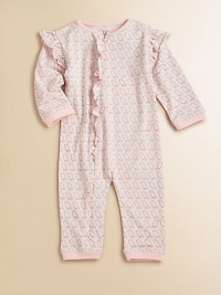 A classic, cheery one-piece is ultra-soft in plush cotton with full-snap front for easy on and off.CrewneckLong sleeves with ribbed cuffsPatch pocketsFront snapsBottom snapsCottonMachine washImported Please note: Number of snaps may vary depending on size ordered. A classic, cheery one-piece is ultra-soft in plush cotton with full-snap front for easy on and off.CrewneckLong sleeves with ribbed cuffsPatch pocketsFront snapsBottom snapsCottonMachine washImported Please note: Number of snaps may vary depending on size ordered.