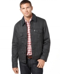 Get that rough and rugged look all season long with this jacket from Levi's.