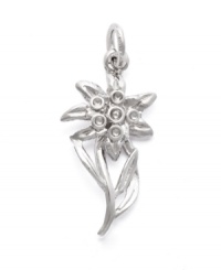 Perfect in petals. Rembrandt's pretty Edelweiss charm makes the perfect addition to any necklace or charm bracelet. Crafted in sterling silver. Approximate drop: 1 inch. Perfect in petals. Rembrandt's pretty Edelweiss charm makes the perfect addition to any necklace or charm bracelet. Crafted in sterling silver. Approximate drop: 1 inch.