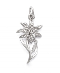 Perfect in petals. Rembrandt's pretty Edelweiss charm makes the perfect addition to any necklace or charm bracelet. Crafted in sterling silver. Approximate drop: 1 inch.