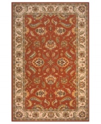 A triumph of traditional design, this area rug by Momeni is inspired by the rarest Persian pieces -- the epitome of beauty for thousands of years. Made of sumptuously soft New Zealand wool, each piece is specially woven to enhance its antiqued appearance. A triumph of traditional design, this area rug by Momeni is inspired by the rarest Persian pieces -- the epitome of beauty for thousands of years. Made of sumptuously soft New Zealand wool, each piece is specially woven to enhance its antiqued appearance.