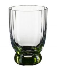 Bring contemporary refreshment to casual tables with the New Cottage double old-fashioned glass. A tinted-green sham and fluted texture adds interest to the already-stylish silhouette. From Villeroy & Boch drinkware. Bring contemporary refreshment to casual tables with the New Cottage double old-fashioned glass. A tinted-green sham and fluted texture adds interest to the already-stylish silhouette. From Villeroy & Boch drinkware.