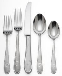 An exquisite matte finish lends gentle sheen to the signature swirl of the Ballet Ribbon place settings collection. Crafted of 18/10 stainless steel for the finest combination of durability and lightweight grace. An exquisite matte finish lends gentle sheen to the signature swirl of the Ballet Ribbon place settings collection. Crafted of 18/10 stainless steel for the finest combination of durability and lightweight grace.