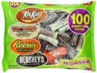 Hershey's Candy Assortment (Hershey's Milk Chocolate, Whoppers, Kit Kat and Reese's Peanut Butter Cups), 100 Pieces Hershey's Candy Assortment (Hershey's Milk Chocolate, Whoppers, Kit Kat and Reese's Peanut Butter Cups), 100 Pieces