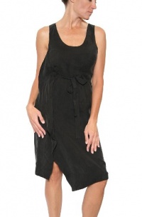 Women's French Connection California Drape Tie Waist Dress in Black Size 2 Women's French Connection California Drape Tie Waist Dress in Black Size 2
