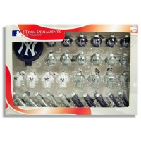 MLB 31 Piece Ornament Set Team: New York Yankees MLB 31 Piece Ornament Set Team: New York Yankees