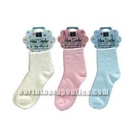 Earth Therapeutics Aloe Infused Socks Blue 1 pair Earth Therapeutics Aloe Infused Socks Blue 1 pair