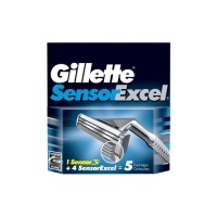 Gillette Sensorexcel Cartridges 5 Count (Pack of 2)
