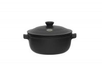 Emile Henry Flame-Top 7-Quart Round Stew Pot, Black Emile Henry Flame-Top 7-Quart Round Stew Pot, Black