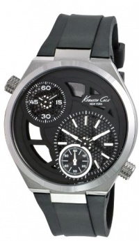 Kenneth Cole New York Men's KC1683 Analog Black Skeleton Dial Watch Kenneth Cole New York Men's KC1683 Analog Black Skeleton Dial Watch