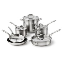 Calphalon Stainless Steel AccuCore Cookware Set, Stainless Steel Calphalon Stainless Steel AccuCore Cookware Set, Stainless Steel