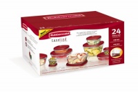 Rubbermaid Easy Find Lid 24-Piece Food Storage Container Set Rubbermaid Easy Find Lid 24-Piece Food Storage Container Set